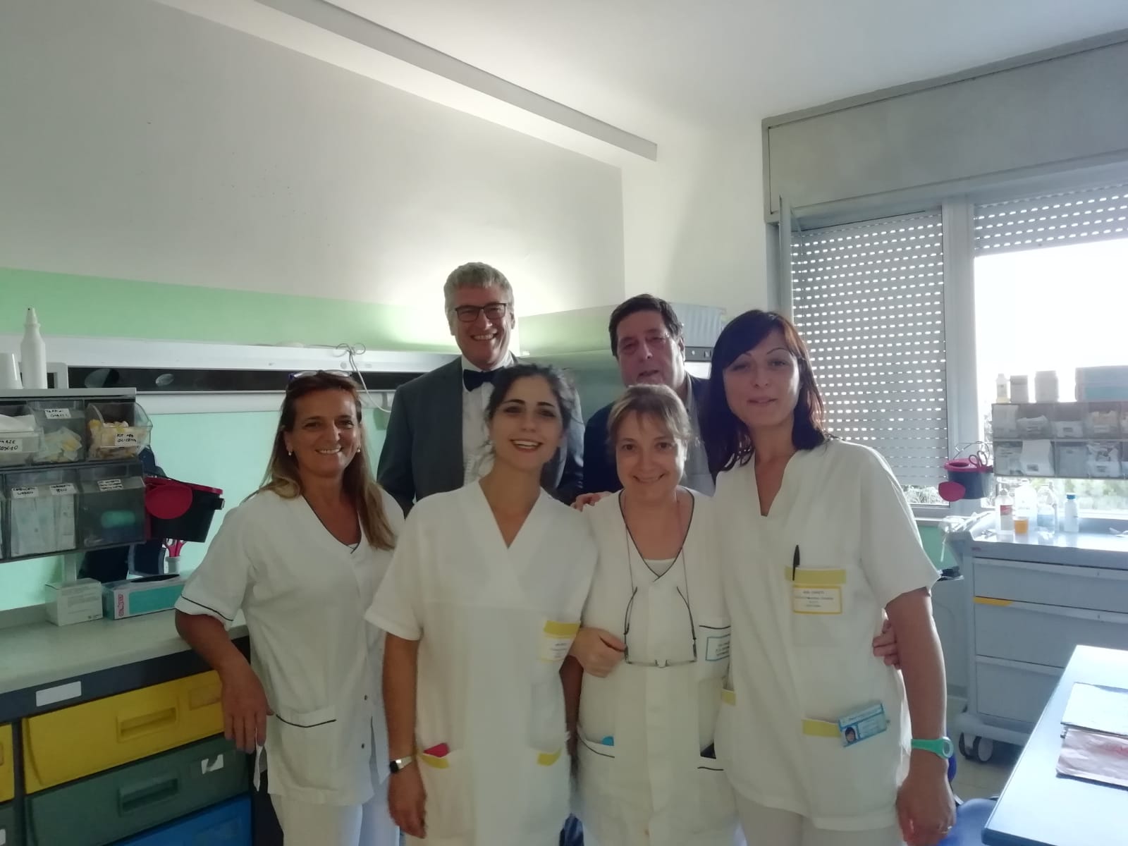 con il personale della Lungodegenza di Ortona