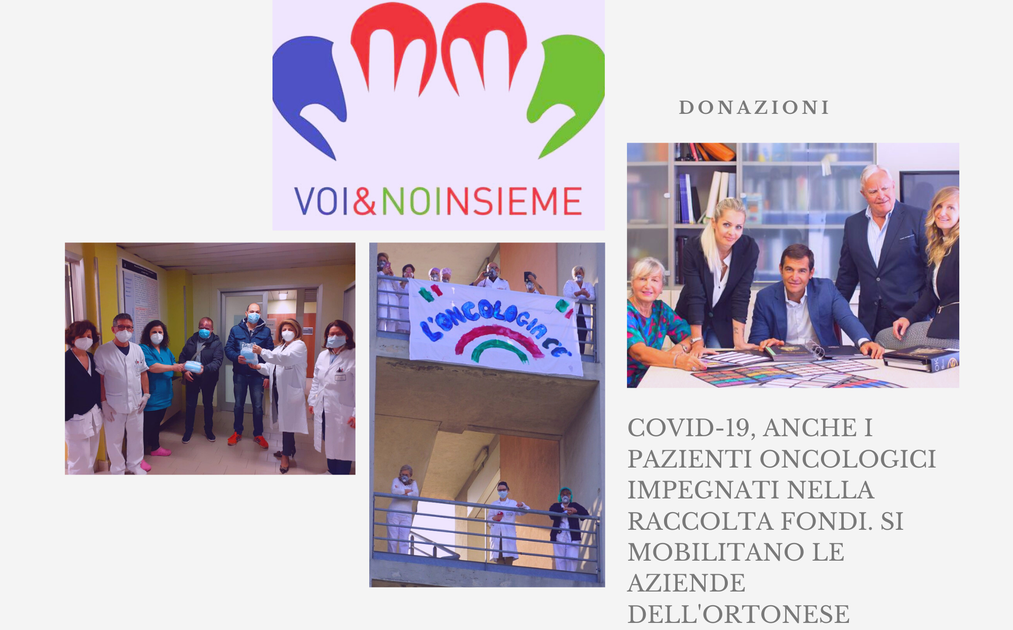 Covid-19, anche i pazienti oncologici impegnati nella raccolta fondi. Si mobilitano le aziende dell’Ortonese