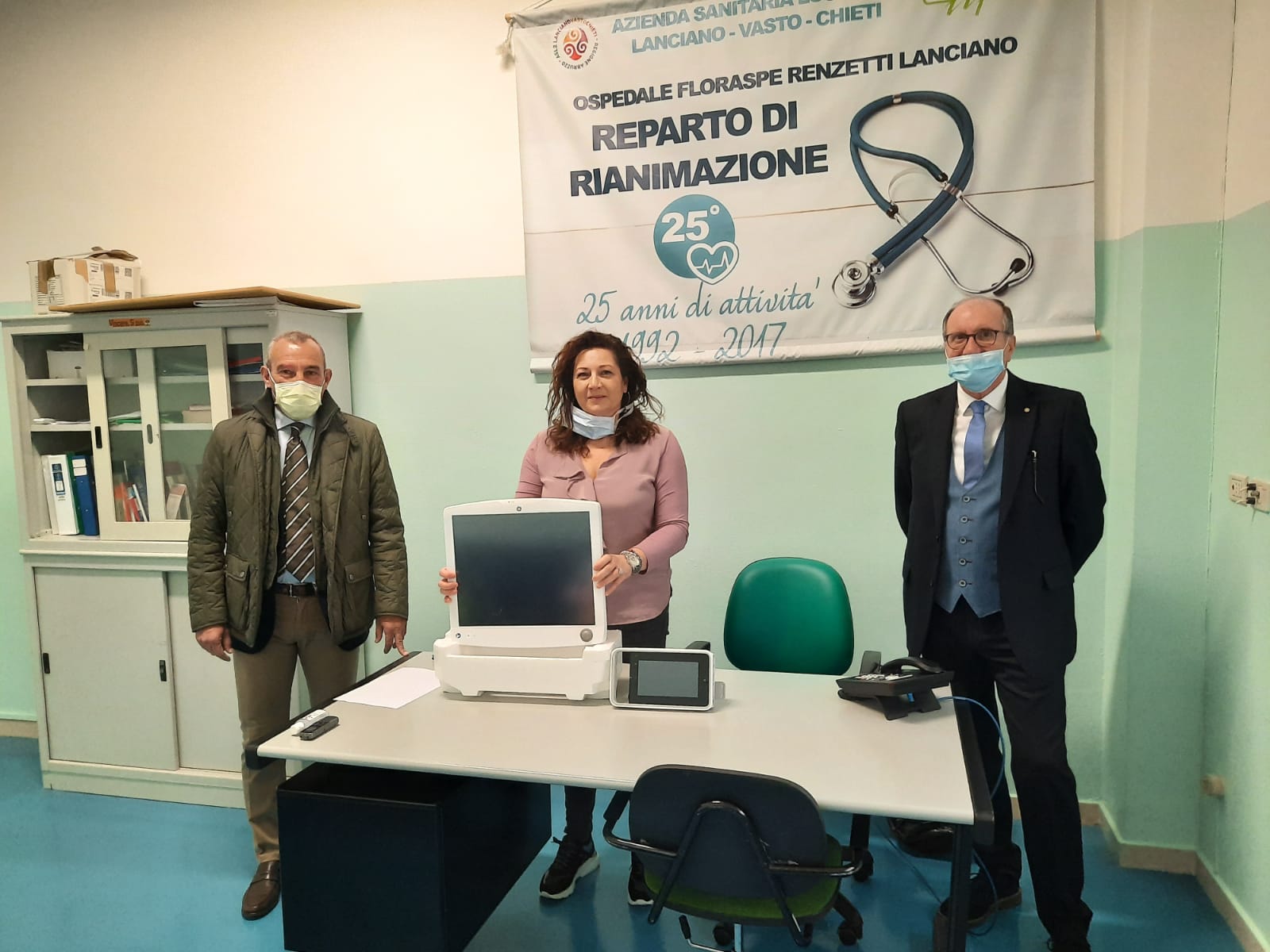 Covid-19, il Rotary Club Lanciano dona sistema di monitoraggio alla Rianimazione del “Renzetti”