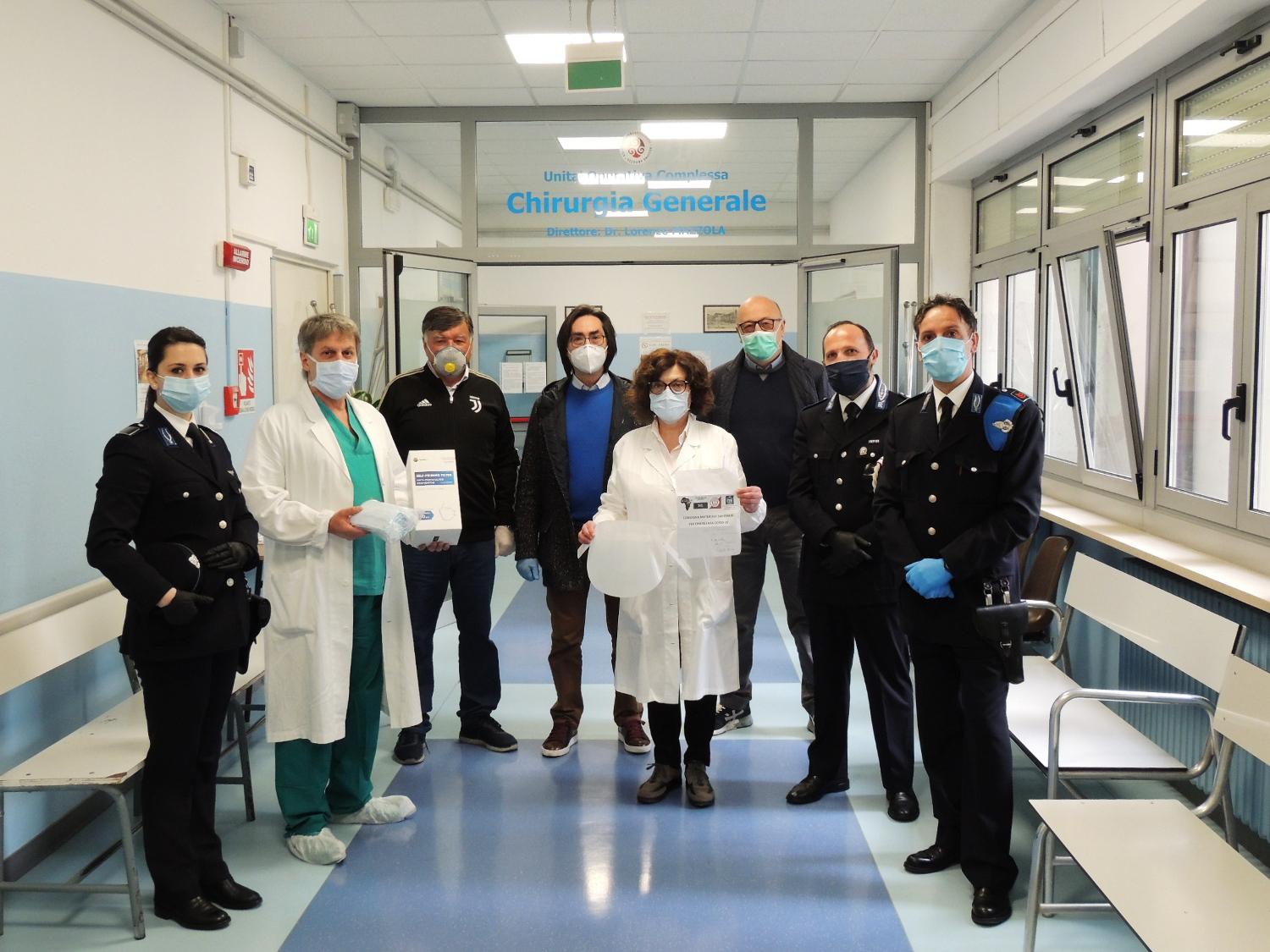 Covid-19, per l’ospedale di Lanciano la solidarietà ha mille volti