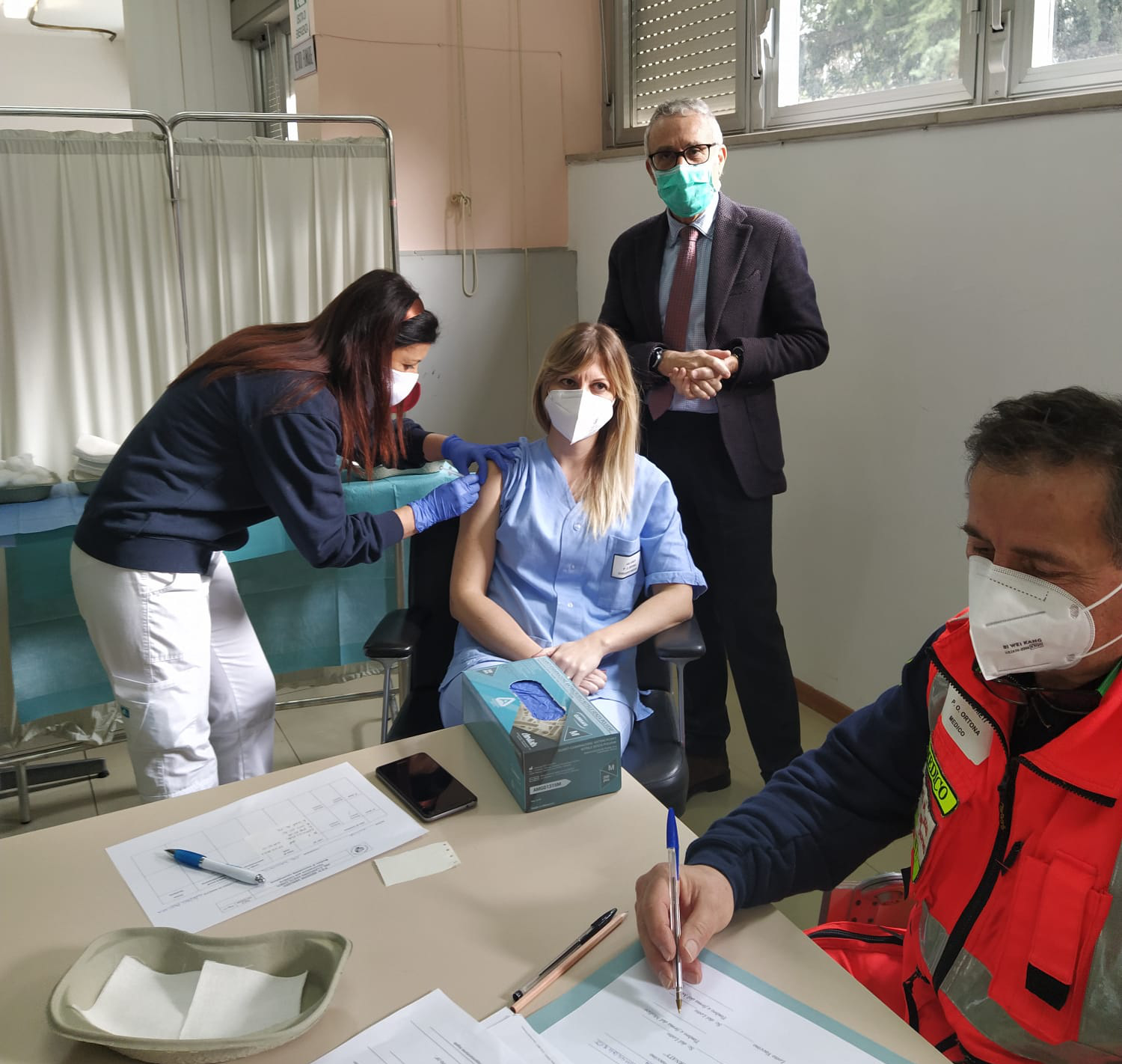 Covid-19, prime vaccinazioni all’ospedale di Ortona