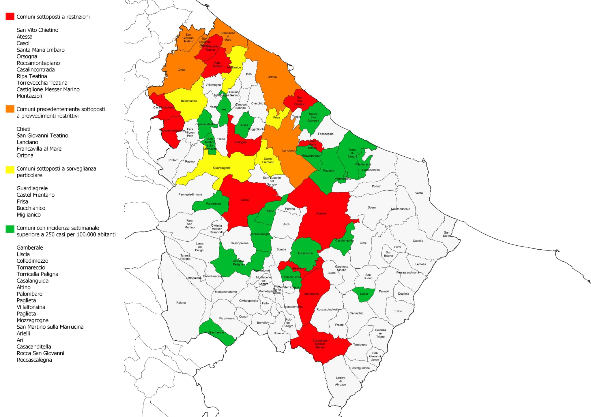 Covid-19, si accelera sulla vaccinazione. Subito i 90enni di tutta la provincia di Chieti e over 80 di 28 Comuni