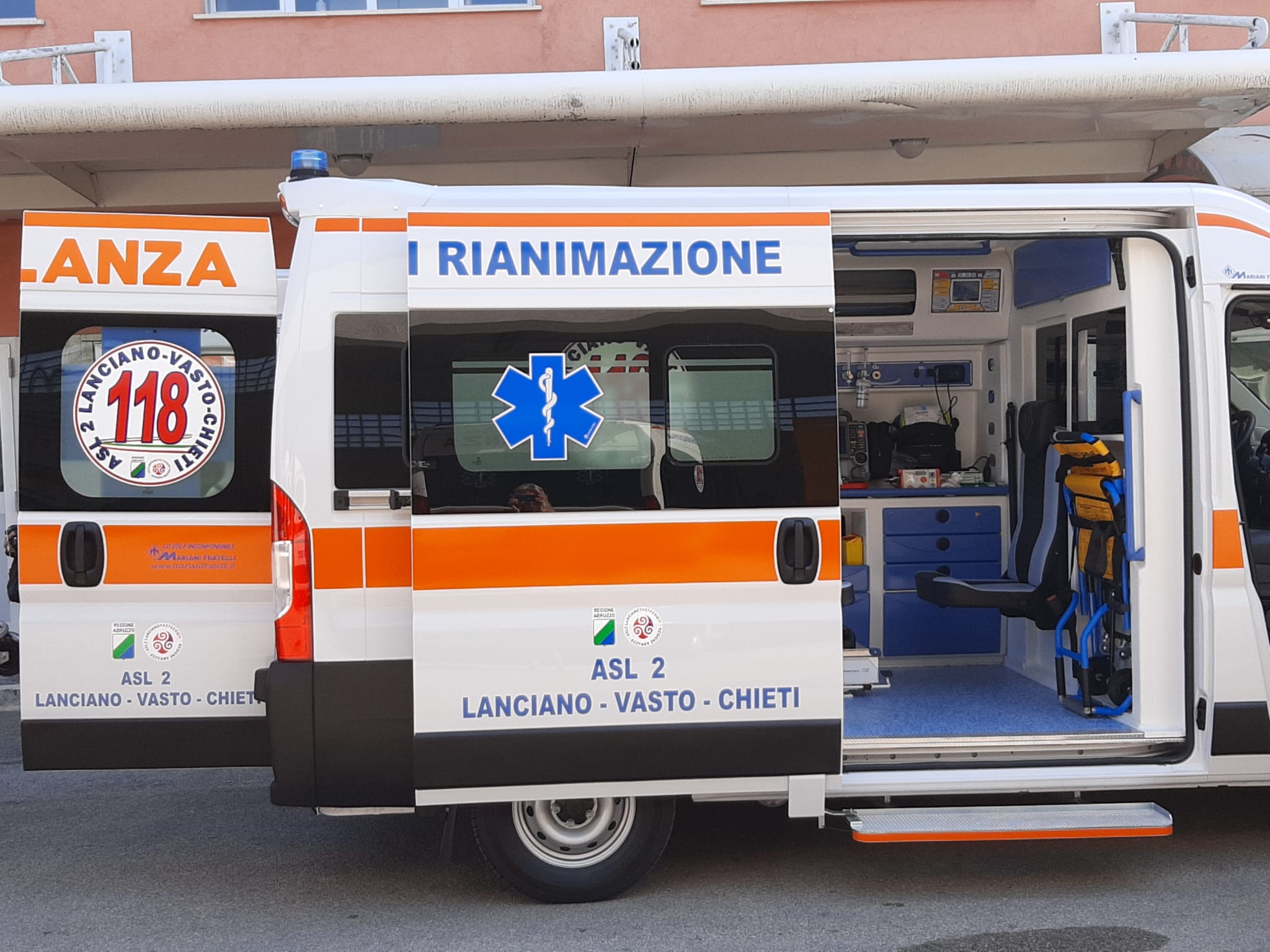 Nuova ambulanza per il 118 di Chieti. Thomas Schael: “Sarà a servizio delle aree interne”