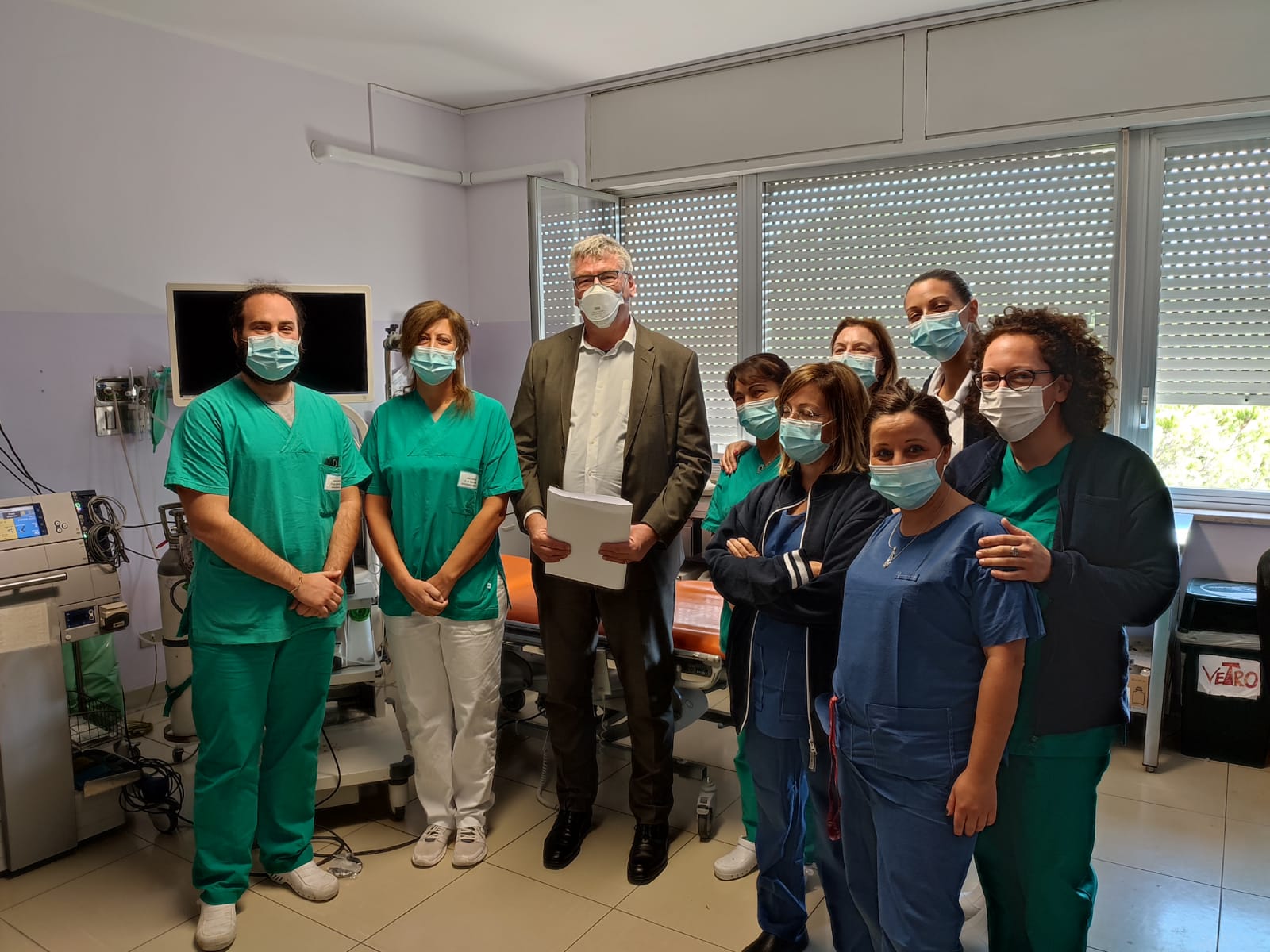 Verifica del Green pass, avvio tranquillo nella Asl Lanciano Vasto Chieti. Schael in visita agli ospedali: “A Ortona niente rischi per l’Endoscopia”