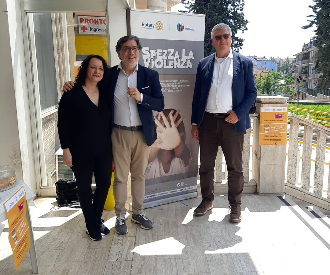 Sportello Rotary “Senza violenza” in ospedale a Lanciano. Il direttore generale Asl, Thomas Schael: “Da cinque anni insieme accanto alle donne”