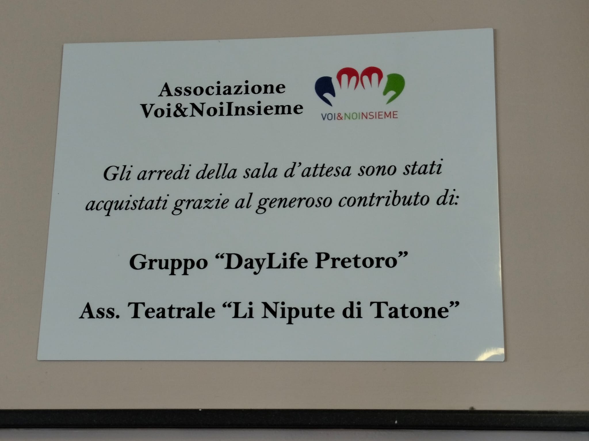 Inaugurazione della rinnovata sala d'attesa per i pazienti della Clinica oncologica dell'ospedale di Chieti