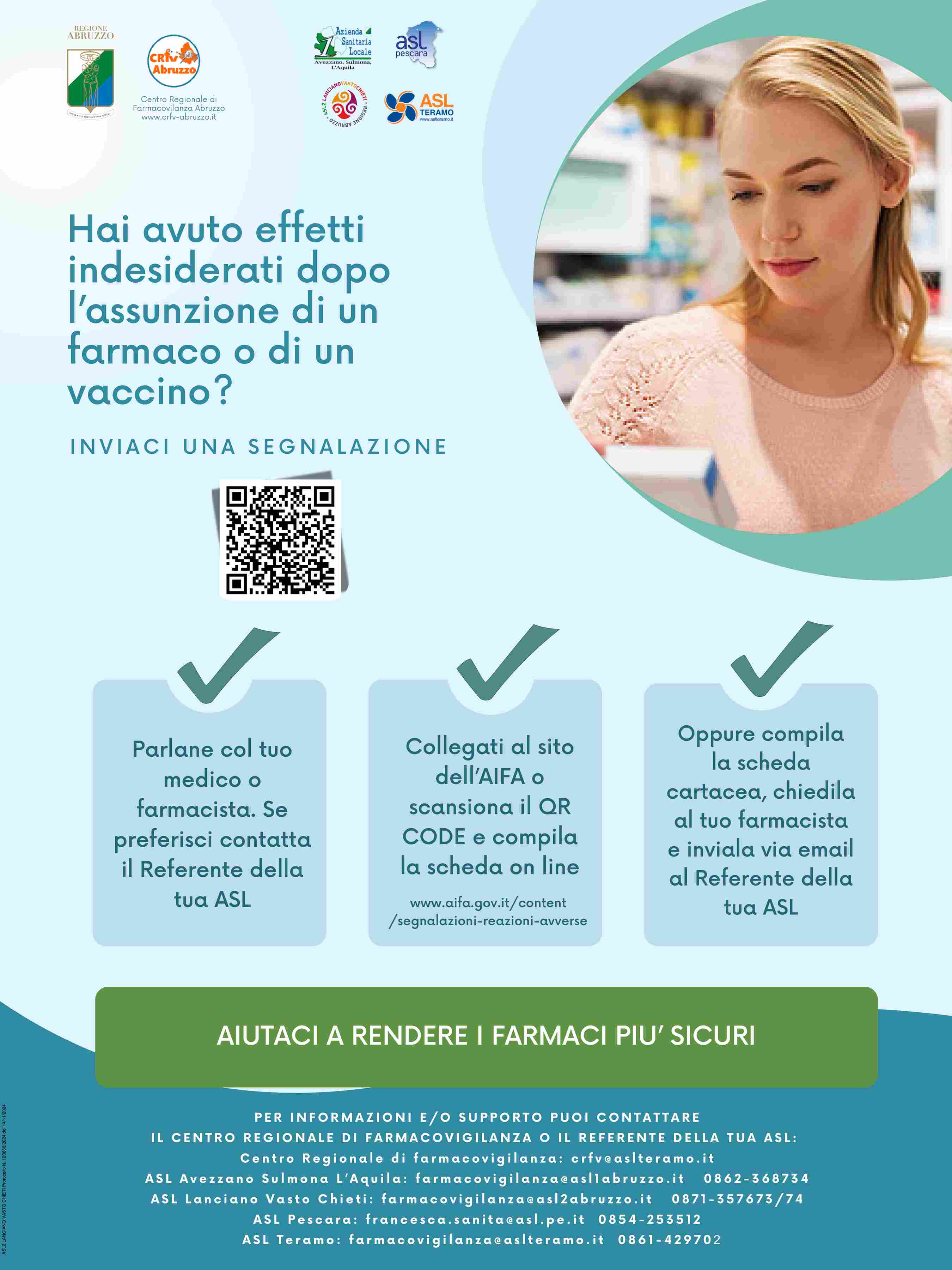 Farmaci e vaccini, segnala eventuali effetti indesiderati