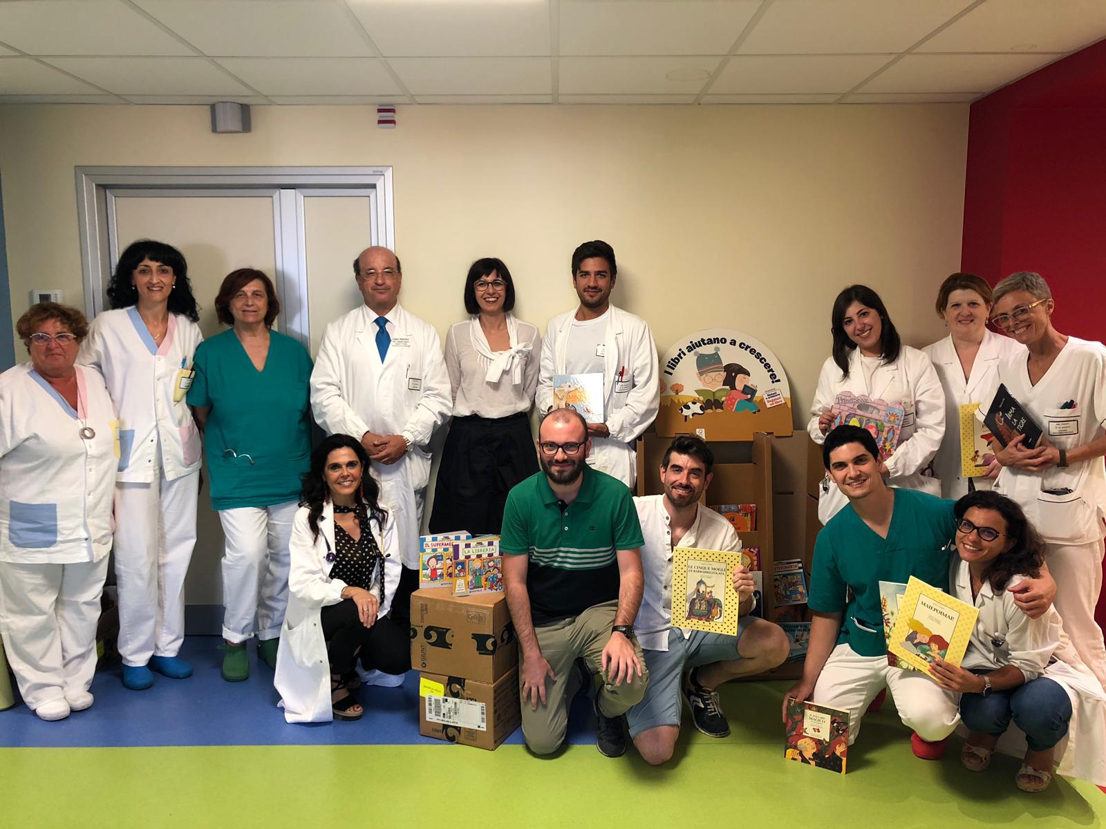 Cento libri donati per i bambini ospiti della Clinica pediatrica di Chieti
