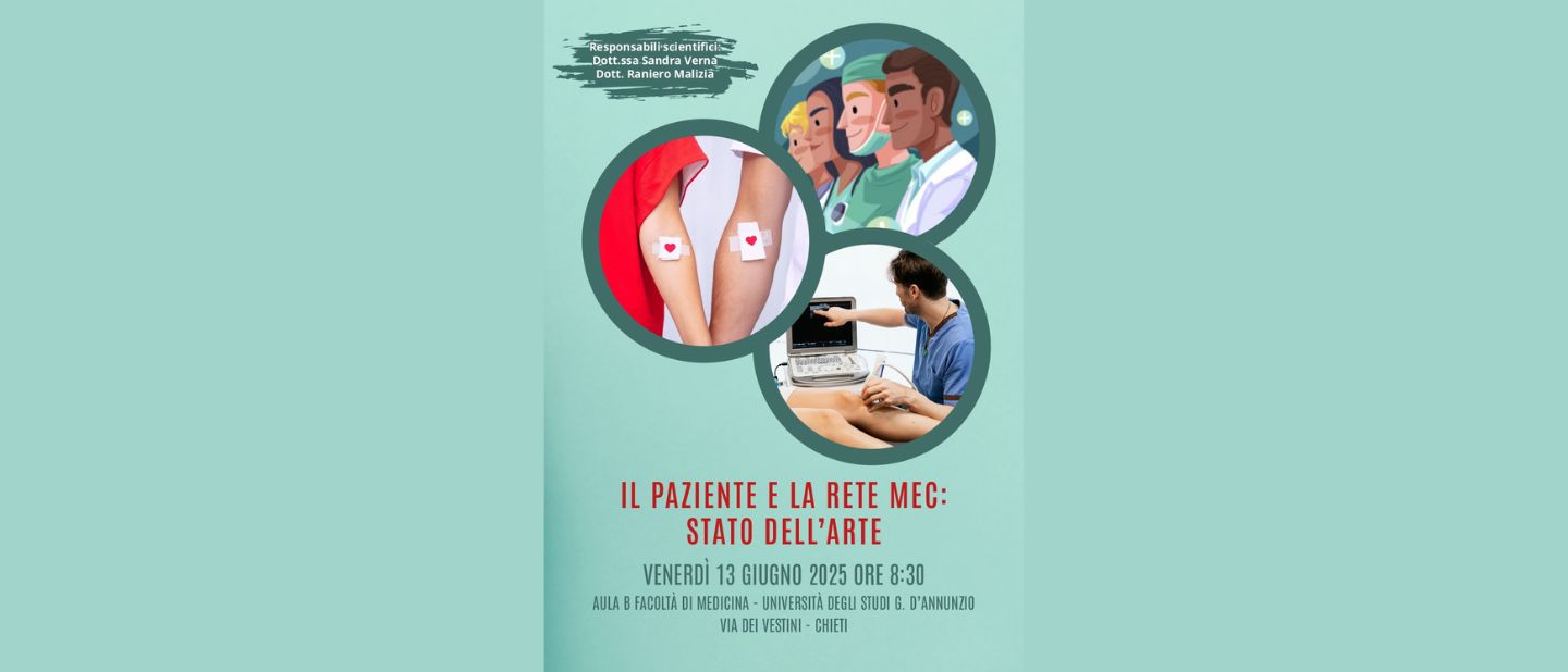 Il paziente e la rete delle malattie emorragiche congenite: stato dell’arte – Incontro all’Università di Chieti il 13 giugno 2025