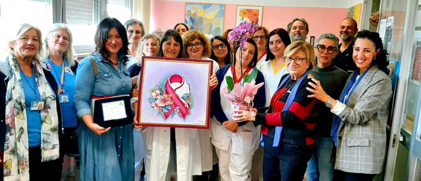 “Rifiorire”, un’opera d’arte donata alla breast unit dell’ospedale di Ortona