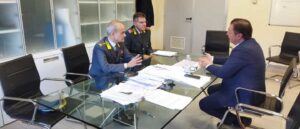 Il nuovo comandante provinciale della Guardia di finanza, Massimo Otranto, in visita alla Asl Lanciano Vasto Chieti