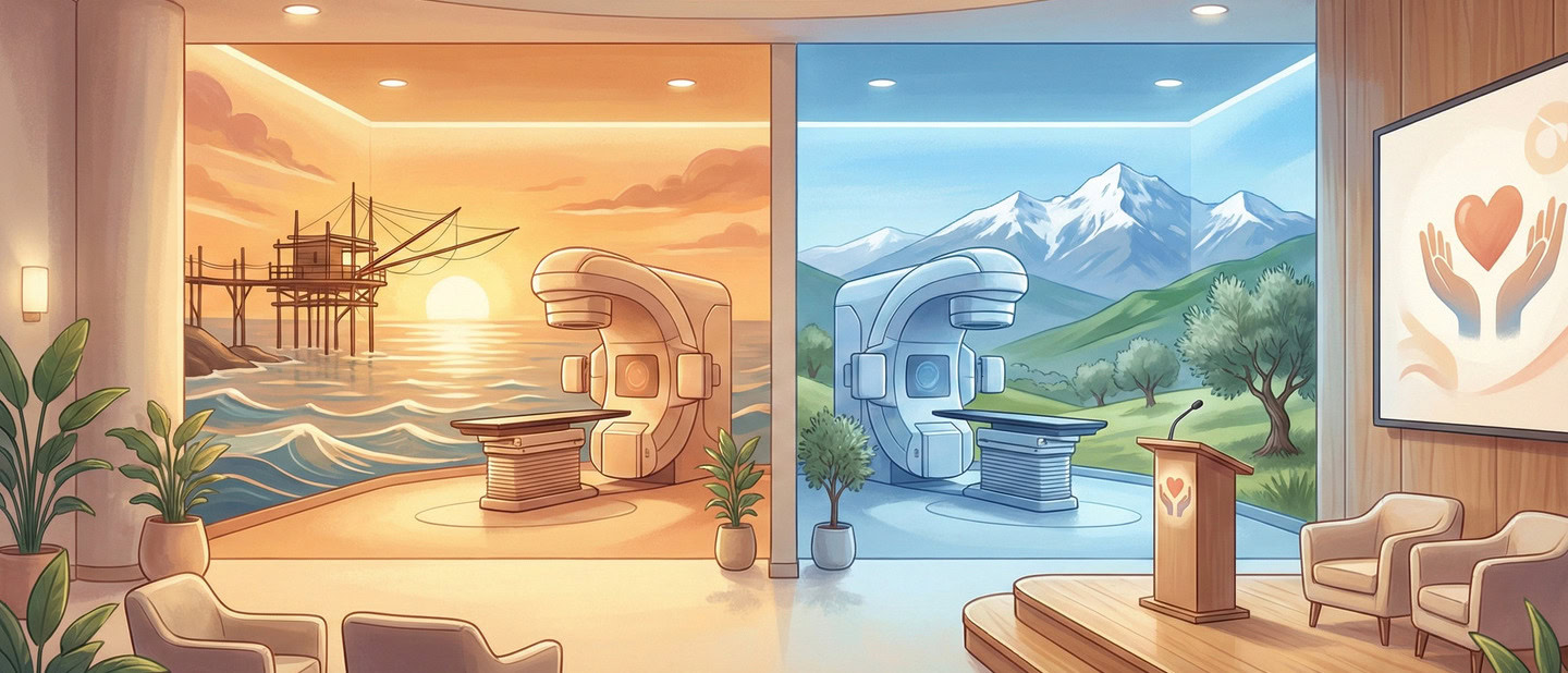 La Radioterapia di Chieti si veste d’arte: al “Santissima Annunziata” arrivano le sale dipinte