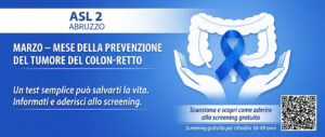 Marzo mese della prevenzione con lo screening del colon retto - Asl Lanciano Vasto Chieti