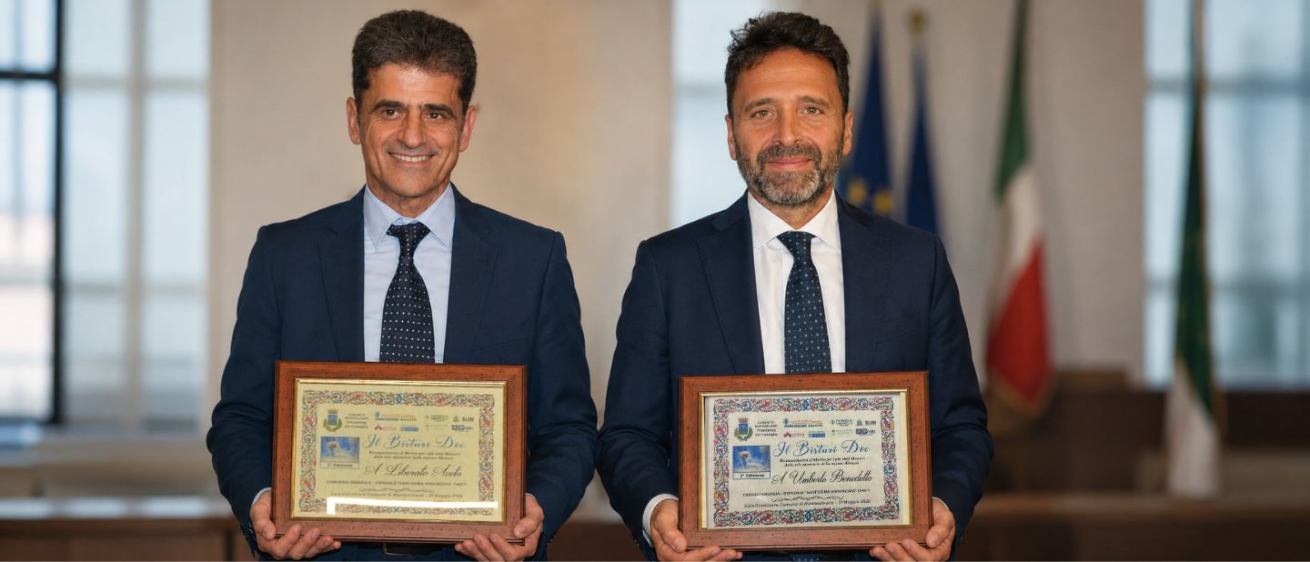 “Il Bisturi Doc” a Benedetto e Aceto: riconoscimento per cardiochirurgia e chirurgia generale a indirizzo oncologico dell’ospedale di Chieti