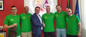 La squadra di calcio a 5 della Asl Lanciano Vasto Chieti che partecipa al Torneo "Teate Summer Cup"
