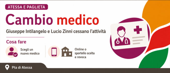 Atessa e Paglieta, avviso per gli assistiti dei medici di assistenza primaria Giuseppe Intilangelo e Lucio Zinni