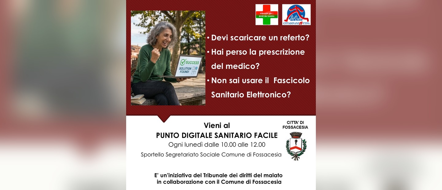 Fossacesia, il Punto digitale sanitario facile