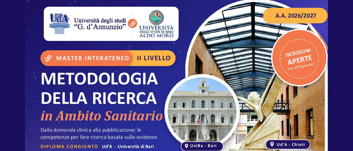Fare ricerca sanitaria, il master delle Università di Chieti e di Bari